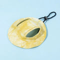 Summer Pet Cat Sun with Ear Holes Cute Kitten Fisherman Cap UV Protection Breathable Outdoor Sunshade Hat
