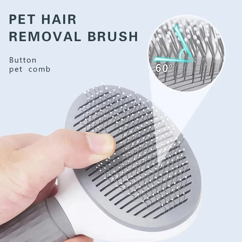 Pet Dog Brush Cat Comb Self Cleaning Pet Hair Remover For Dogs Cats Grooming Tools Pets De-matting Comb Brush