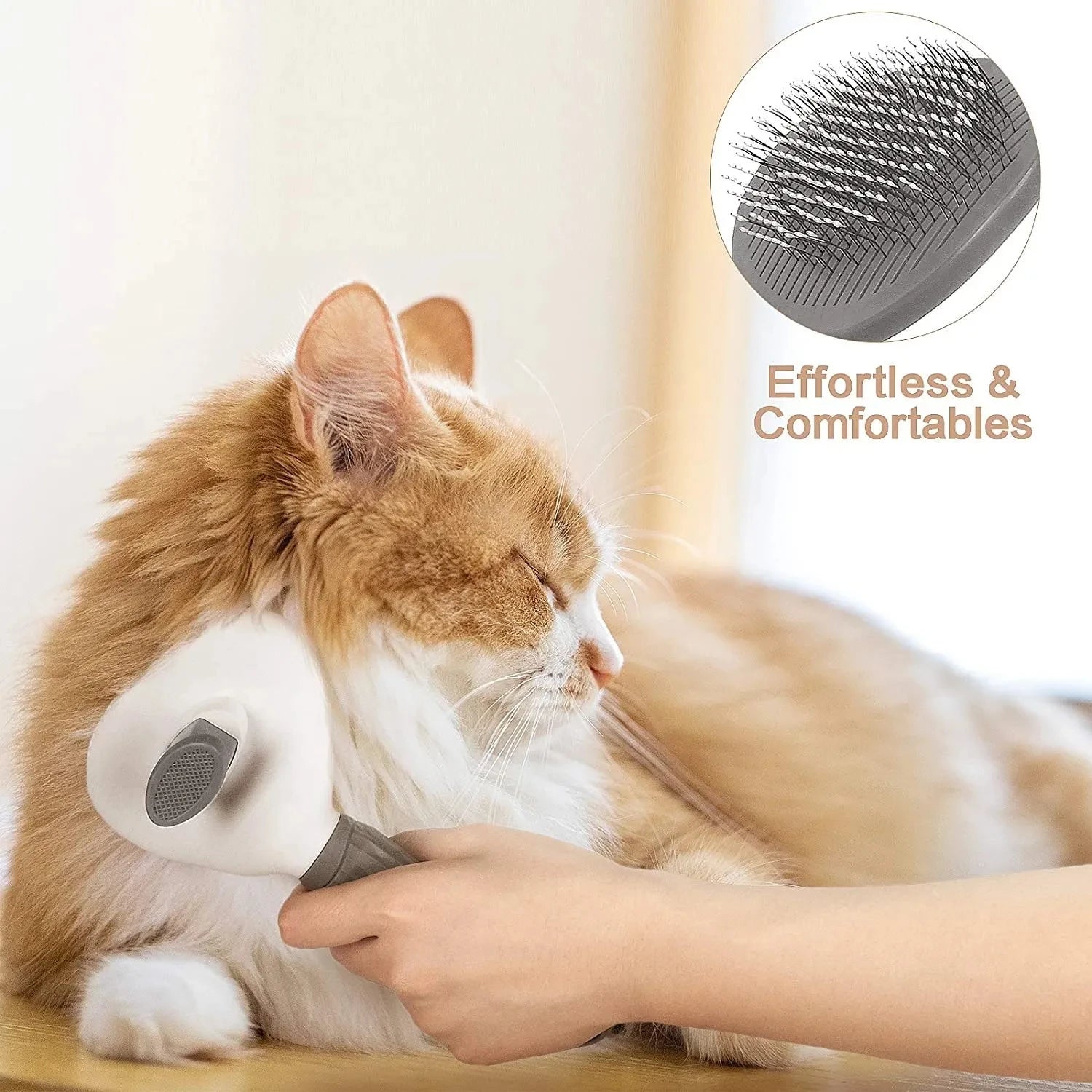Pet Dog Brush Cat Comb Self Cleaning Pet Hair Remover For Dogs Cats Grooming Tools Pets De-matting Comb Brush