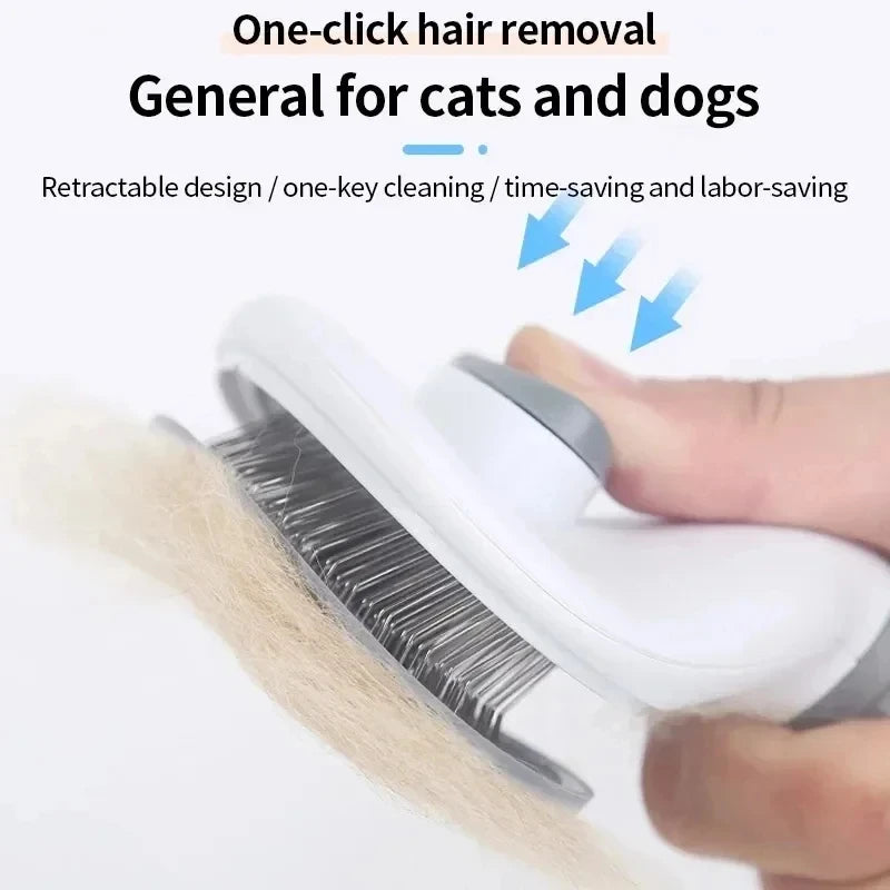 Pet Dog Brush Cat Comb Self Cleaning Pet Hair Remover For Dogs Cats Grooming Tools Pets De-matting Comb Brush