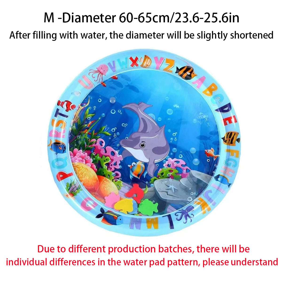 Summer Pet Cooling Thickened Sea Ocean Decor Inflatable Water Playmat Fish Mat