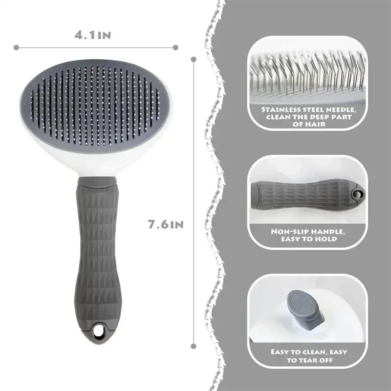 Pet Dog Brush Cat Comb Self Cleaning Pet Hair Remover For Dogs Cats Grooming Tools Pets De-matting Comb Brush