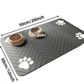 Pet Feeding Mat-Absorbent Pet Placemat Rubber Backing Quick Dry Water for Dog Cat for Food and Water Bowl Waterproof Mat