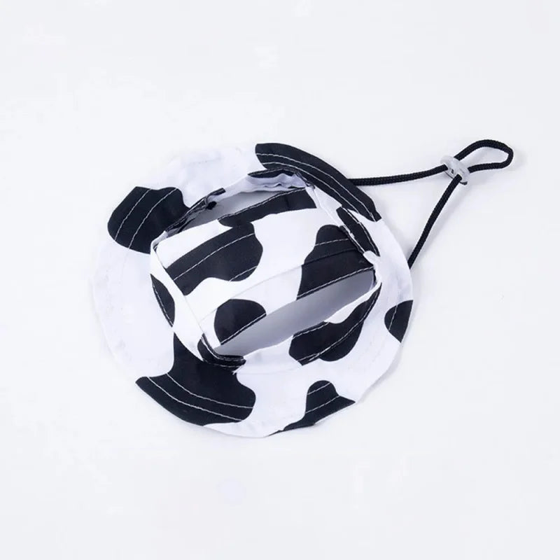 Summer Pet Cat Sun with Ear Holes Cute Kitten Fisherman Cap UV Protection Breathable Outdoor Sunshade Hat