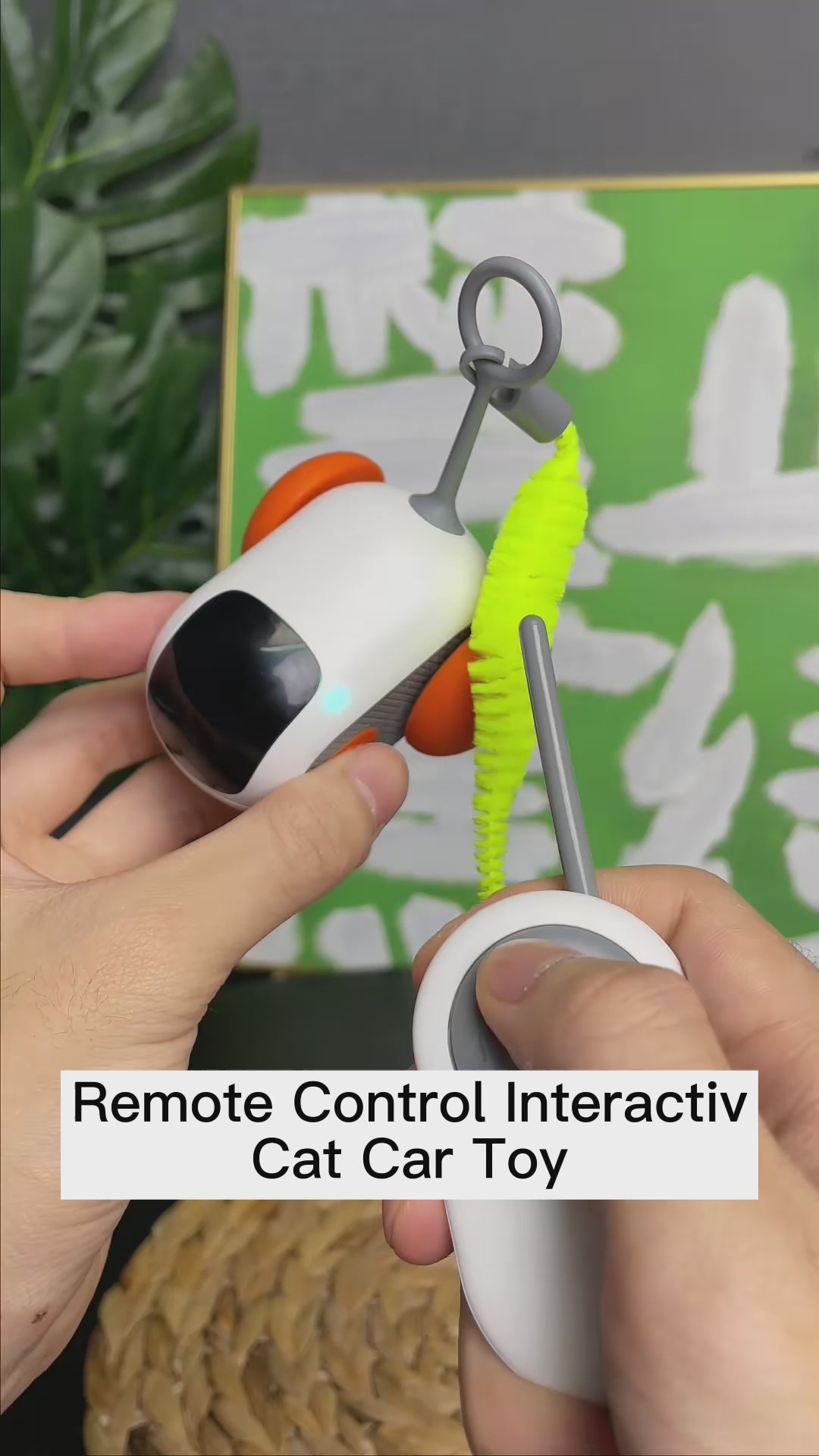 Remote Control Interactive Cat Car Toy USB Charging Chasing Automatic Self-moving Remote Smart Control Car Interactive Cat Toy Pet Products